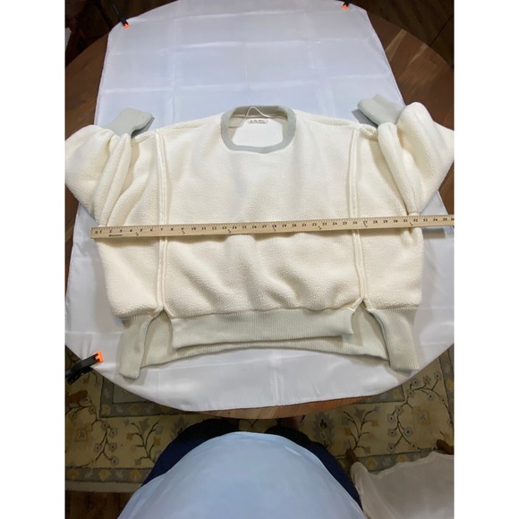 We The Free Cozy Camden Sherpa Fleece Crewneck Medium Oversized Free People - Picture 8 of 11